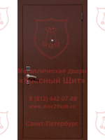 Порошковая дверь RAL 8017 (коричневая)