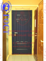 Уголковая дверь с МДФ с обеих сторон