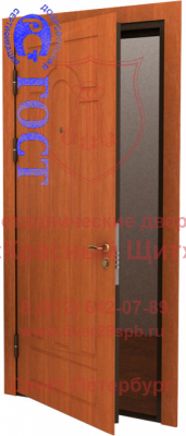 Металлическая дверь с тремя контурами уплотнения с отделкой с обеих сторон