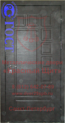 Утепленная уголковая дверь с МДФ