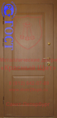 Уголковая утепленная дверь с двумя панелями МДФ