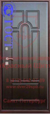 Уголковая утепленная дверь с двумя панелями МДФ