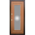 3 Входная металлическая дверь с зеркалом Рис 001 - Вишня