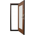 7 - Готовая входная дверь с зеркалом Булат М+3 - Венге 
